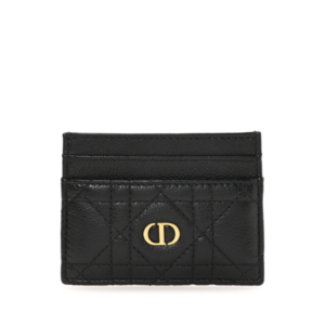 Dior Caro Five-Slot Card Holder Black