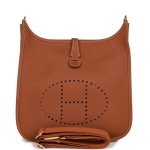 H Handbags Evelyne Iii Pm Gold Clemence Gold Hardware