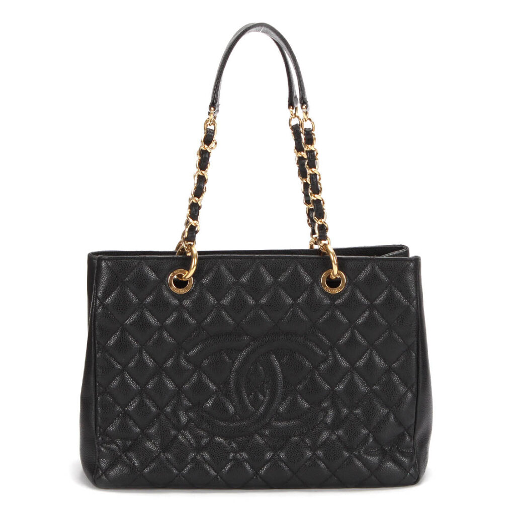 Chanel Grand Shopping Tote (GST) – Black Caviar Leather With Gold-Tone Hardware