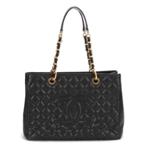 Chanel Grand Shopping Tote (GST) – Black Caviar Leather With Gold-Tone Hardware