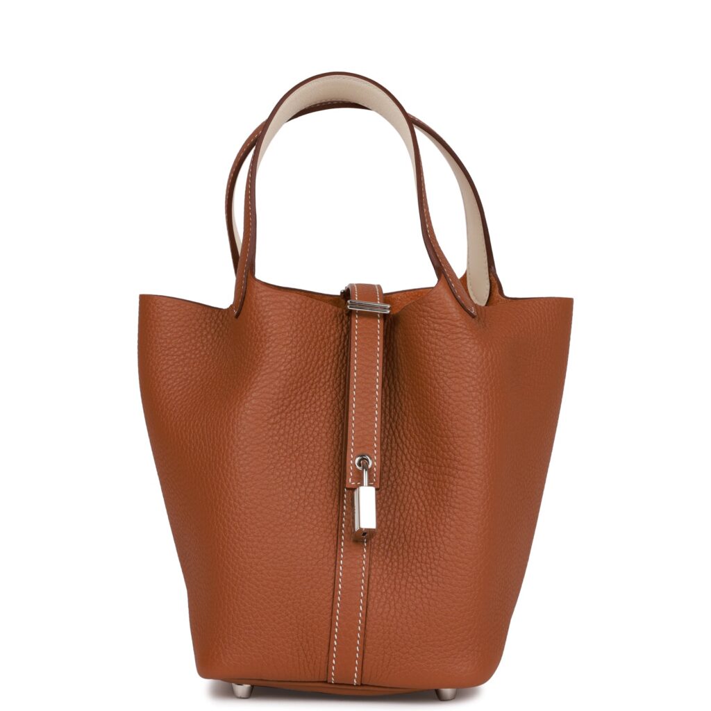 H Handbags Eclat Picotin Lock 18 Gold Clemence Palladium Hardware