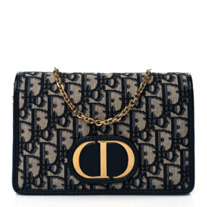 Dior Oblique 30 Montaigne 2-In-1 Pouch Blue