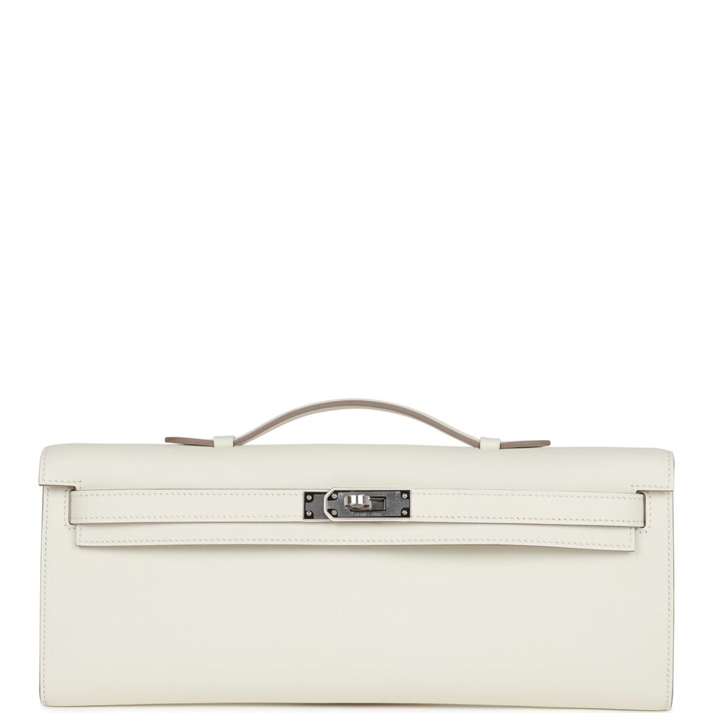 H Handbags Kelly Cut Mushroom Palladium Hardware