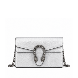 Gucci Women's Dionysus Super Mini Crossbody Bag Silver 16Cm 476432 1Trbn 8173