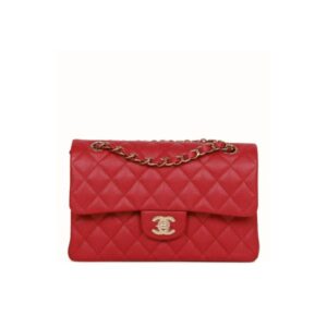 Chanel Classic Small Flap Bag Dark Red Caviar 26Cm