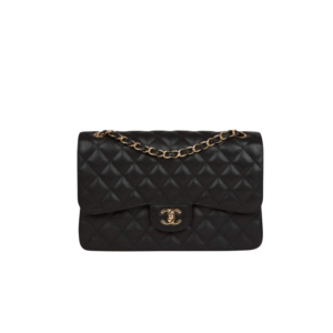 Chanel Double Flap Bag Black With Gold Hardware