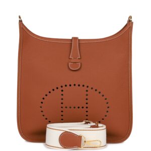 H Handbags Evelyne Iii Pm Gold Clemence Gold Hardware
