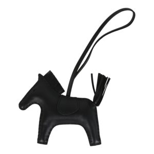 Hermes Rodeo Bag Charm MM So Black Milo Lambskin