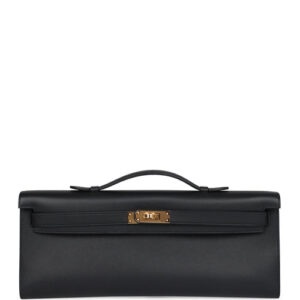 Herm?s Kelly Cut Black Gold Hardware