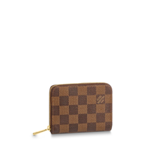 Louis Vuitton Zippy Coin Purse Damier Ebene Brown Wallet 11Cm N63070