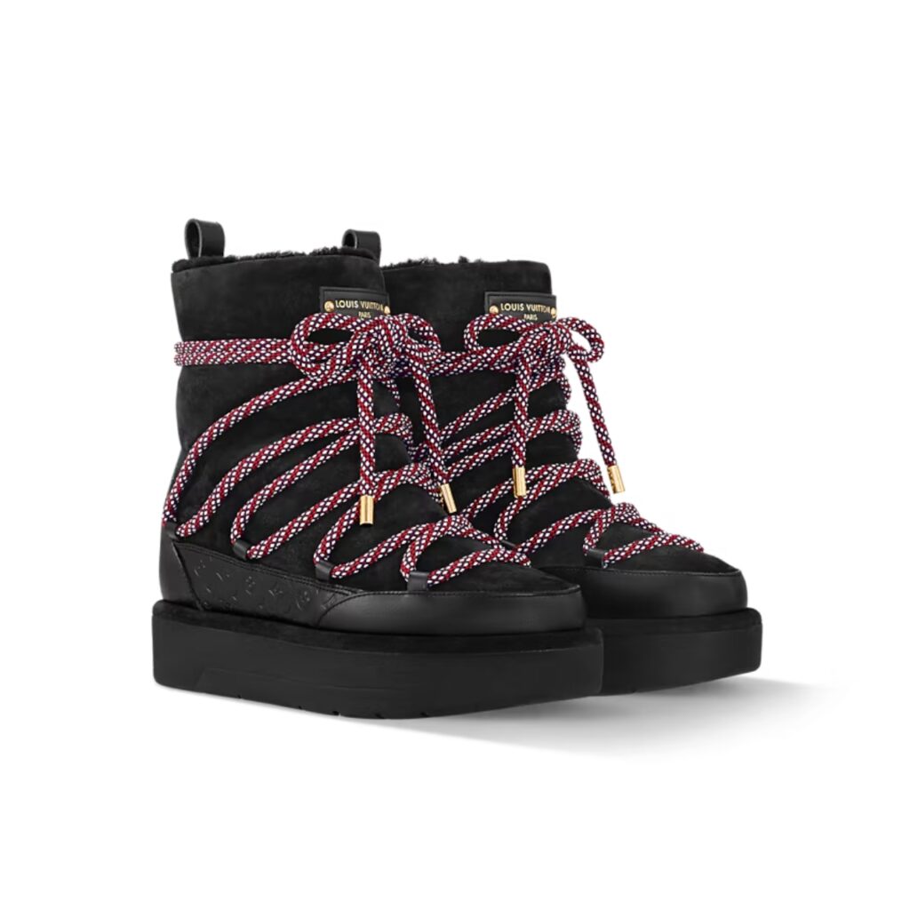 Louis Vuitton Aspen Platform Black Ankle Boot