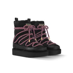 Louis Vuitton Aspen Platform Black Ankle Boot