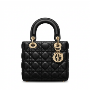 Small Lady Dior Bag Black Cannage Lambskin 20cm