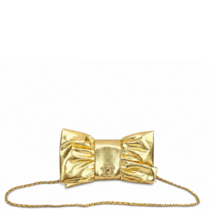 Chanel Elegant Evening Clutch Bow Purse