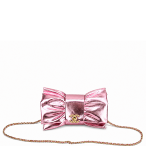 Chanel Metallic Rose 20cm Stylish Bib Bag