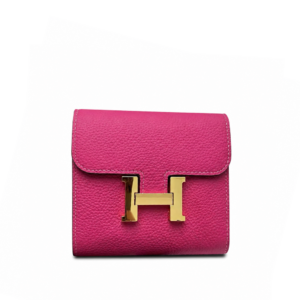 Hermes Pink Constance Slim Wallet