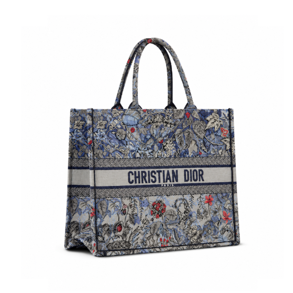 Large Dior Book Tote Denim Dior (42 X 35 X 18.5 Cm)