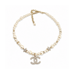 Chanel CC Pearl And Strass Star Sautoir Necklace