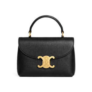 Celine Medium Nino Bag In Supple Calfskin Black 20Cm 117523Fxk 38No