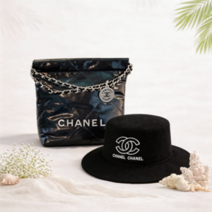 Chanel After Dark Set – 2 Piece Bundle (Chanel 22 Bag + Bucket Hat)