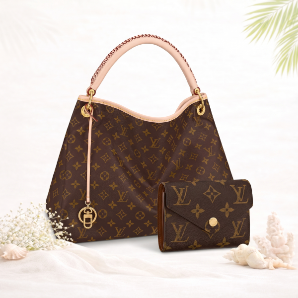 The Sunlit Monogram Grace Set – 2 Piece Bundle (Monogram Bag + Wallet)